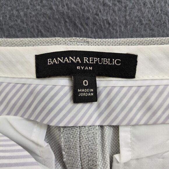Banana Republic Women 0 Gray Ryan Mid Rise Ankle Trousers - Picture 6 of 12